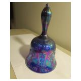 joe st.clair carnival glass bell tower hand bell