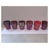 6 joe st.clair carnival glasses