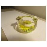 st.clair yellow ashtray (early mark)