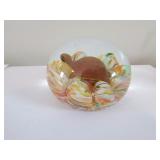 b&m st.clair 1979 turtle sulphide paperweight