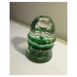 st.clair green windowed etched insulator