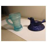 joe st.clair pitcher & bird dish top