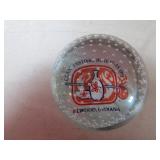 glass festival 1972 elwood,IN paperweight