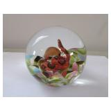 m&b st.clair 1983 snake sulphide paperweight