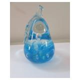 st.clair blue pear paperweight
