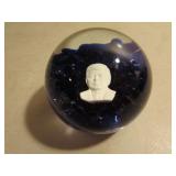 st.clair 1971 kennedy sulphide paperweight
