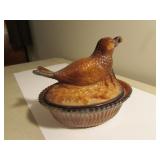 joe st.clair chocolate bird coverd dish