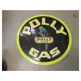 newer polly gas sign