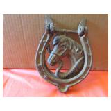 metal horse shoe door knocker