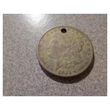 1921 morgan silver dollar