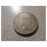 1925 silver peace dollar