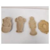 4 longaberger cookie molds