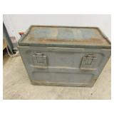 larger grey metal ammo box