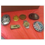 belt buckle,money clip & picture