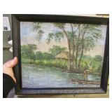 1956 oil on canvas painting by Samba Philippe