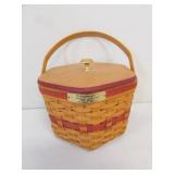 1997 longaberger snowflake christmas basket