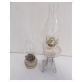 2 oil lamps