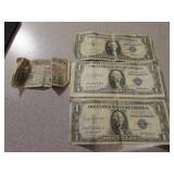 series of 1935 $1 silver certificates&military pc