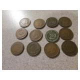 12 indian head cents