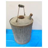 galvanized gas can