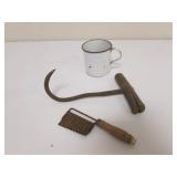 hay hook,enamel cup & item