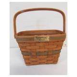 1989 longaberger holiday memory basket