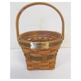 1988 longaberger poinsettia basket