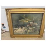 old winter scene picture