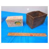 falls city beer ruler,old dovetail box & tea box