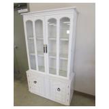 2 pc white cabinet