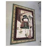 snowman rug