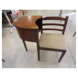 old telephone seat stand