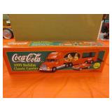 coke holiday toy semi w/box