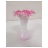 fenton peach crest vase
