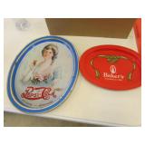 pepsi & bakers metal trays