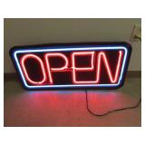 neon open sign (works)