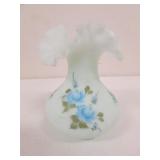 fenton hand painted vase