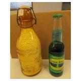 cow milk bottle & green river bottle
