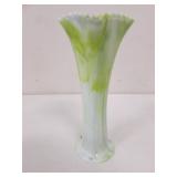 Kokomo green glass vase