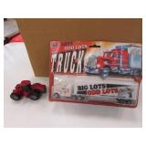 big lots toy semi in package & case toy tractor