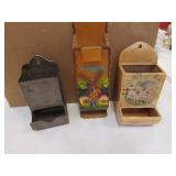 3 matchbox holders