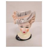 lady head vase