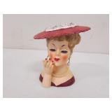 1958 lady head vase