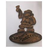 metal mickey mouse seasons greetings pc