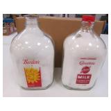 bordens & carnation milk bottles