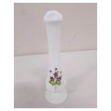 hand painted fenton bud vase