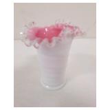 fenton peach crest vase