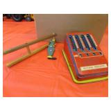 tin toy adding machine & toy