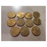 11- sacagewea $1 dollars