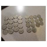 14 buffalo nickels & 16 jefferson nickels